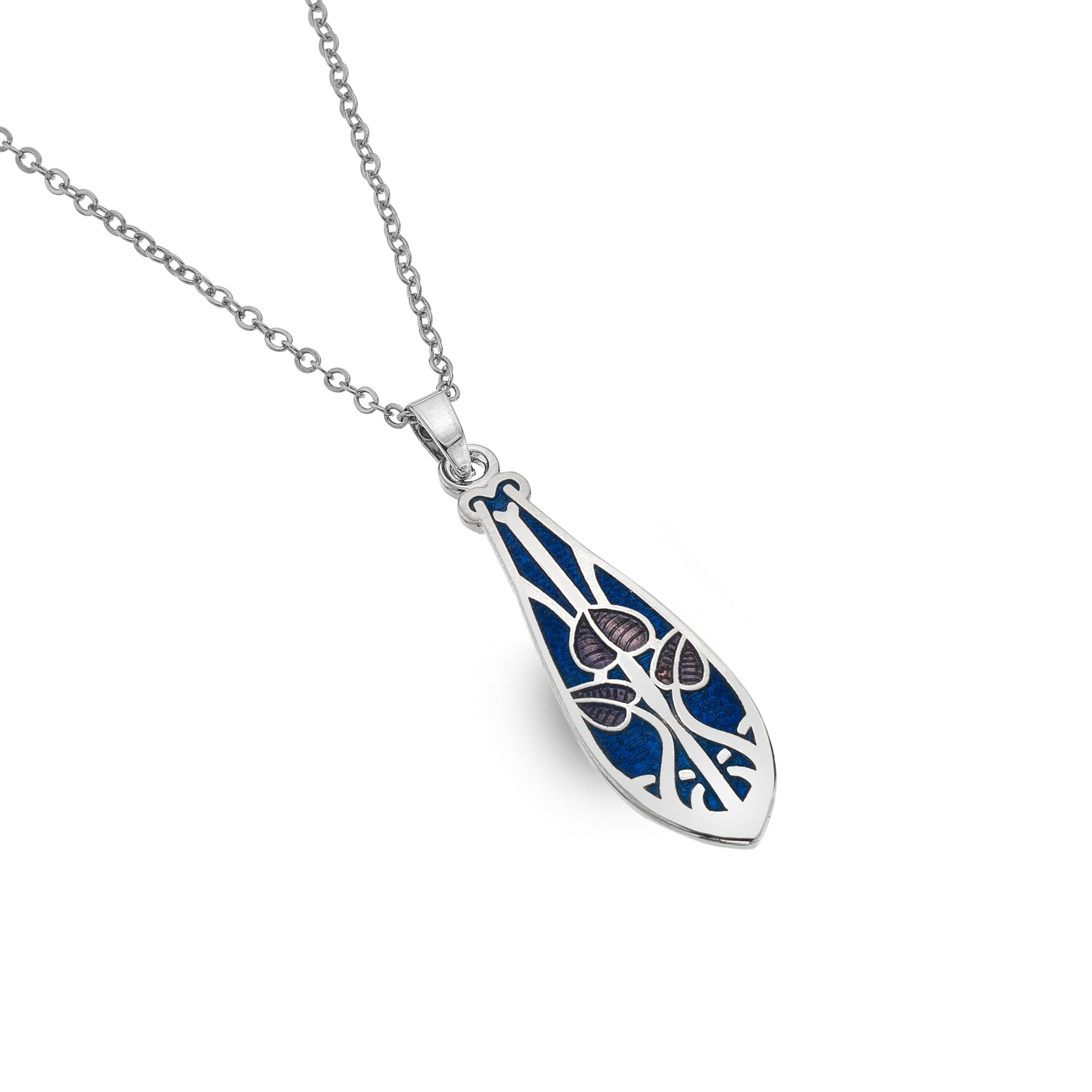 Blue Mackintosh Spring Leaves Necklace